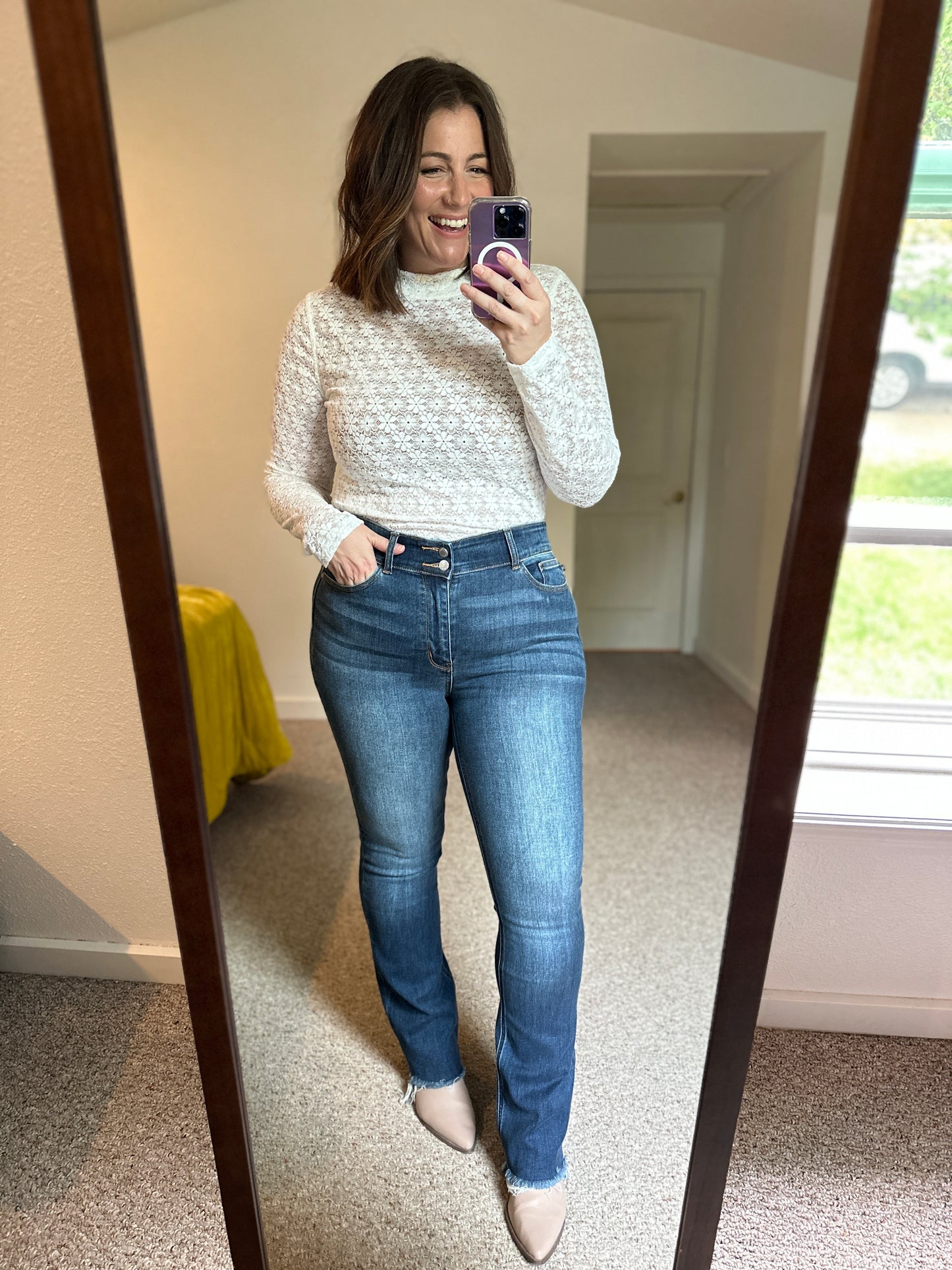 Aurelia High Rise Vintage Bootcut Jeans