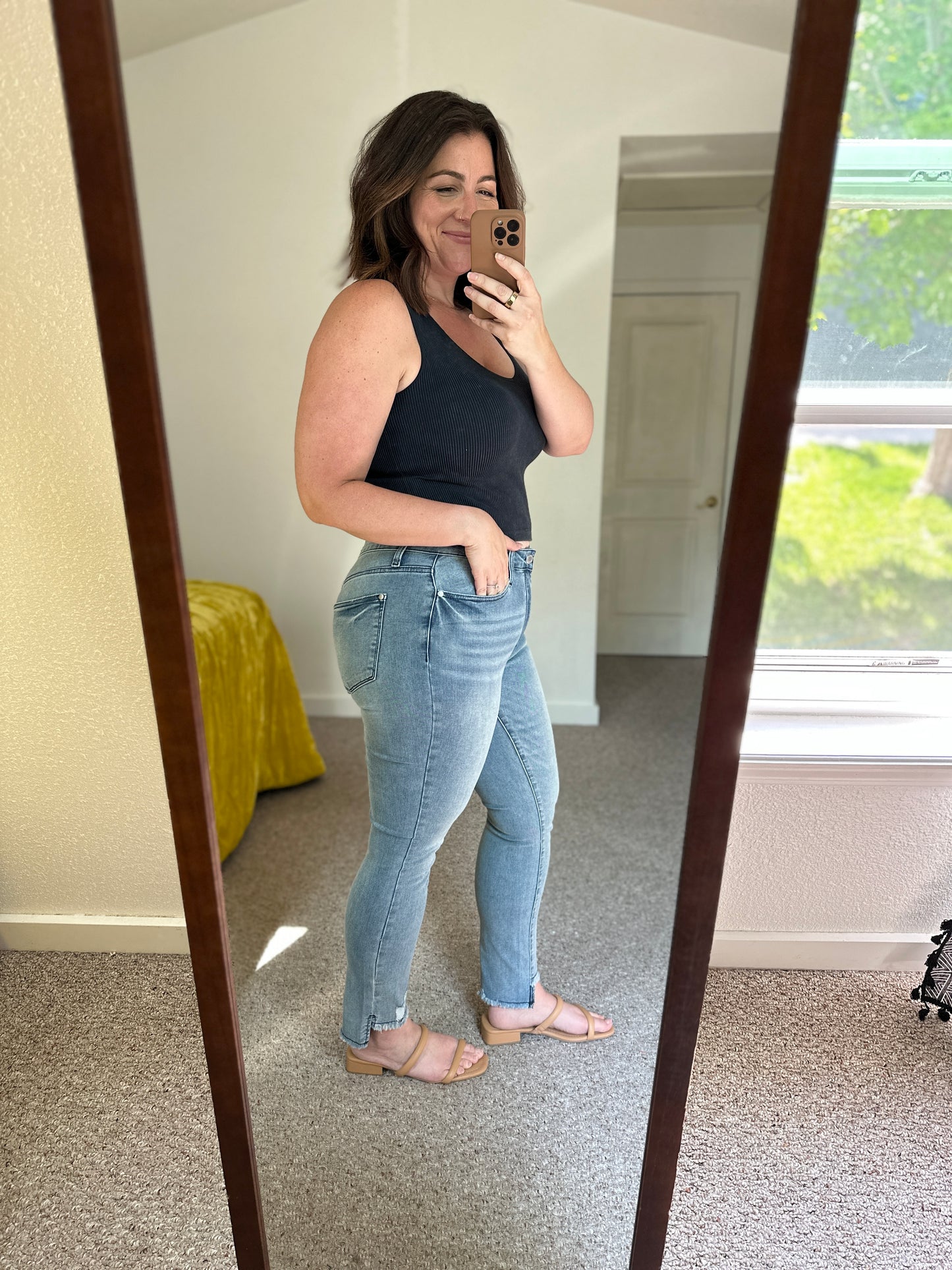 Mariah Mid Rise Cool Relaxed Jeans