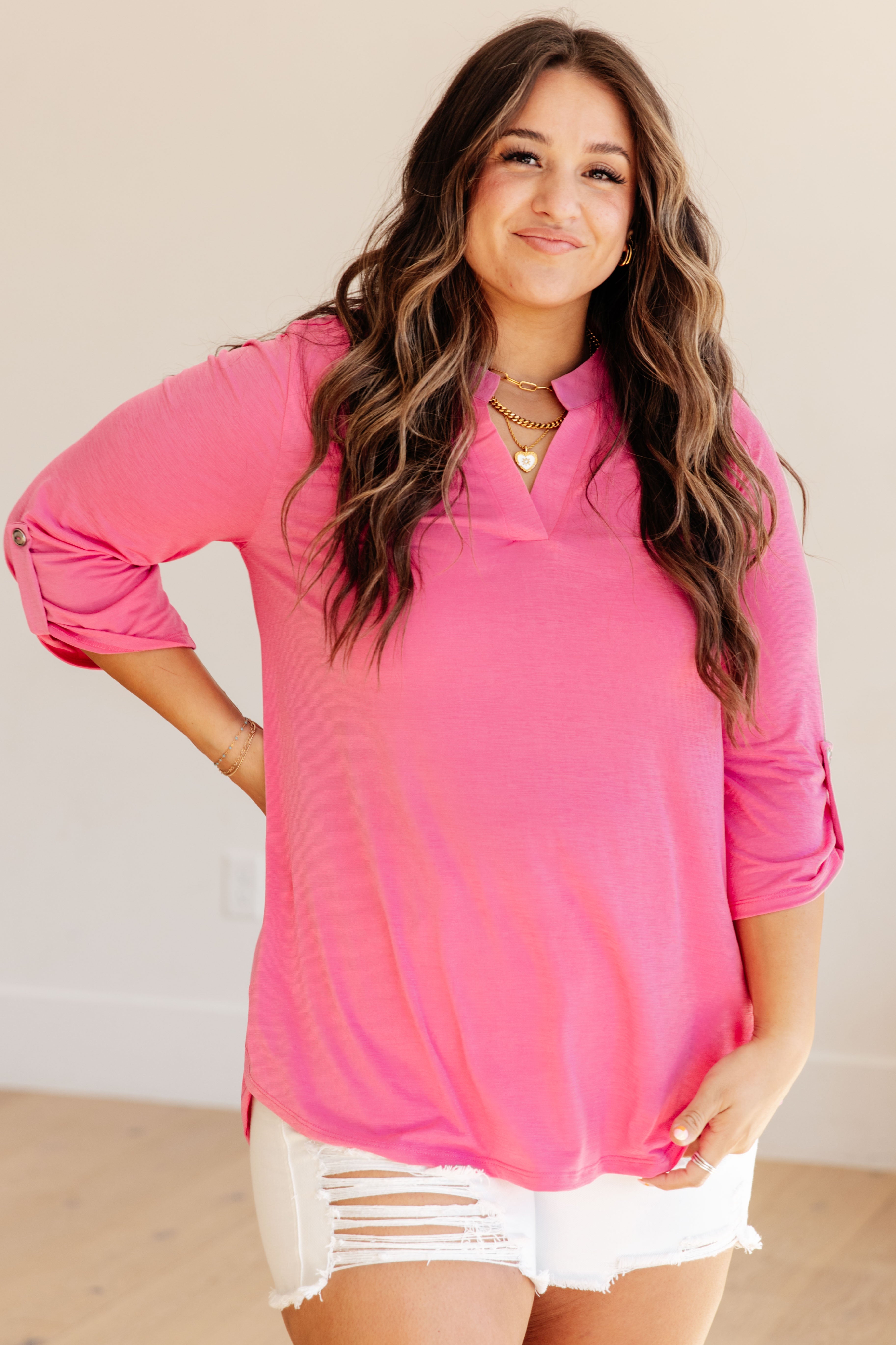 Lizzy Top in Magenta – Elli + Co