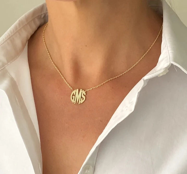 PREORDER: Custom Monogram Necklace