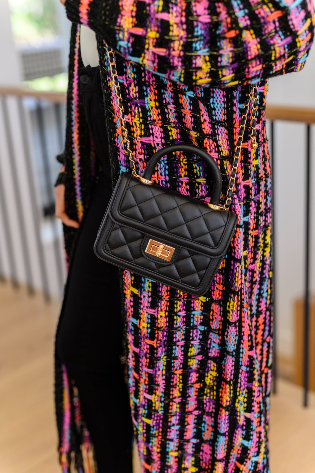 Quilted Bag in Black