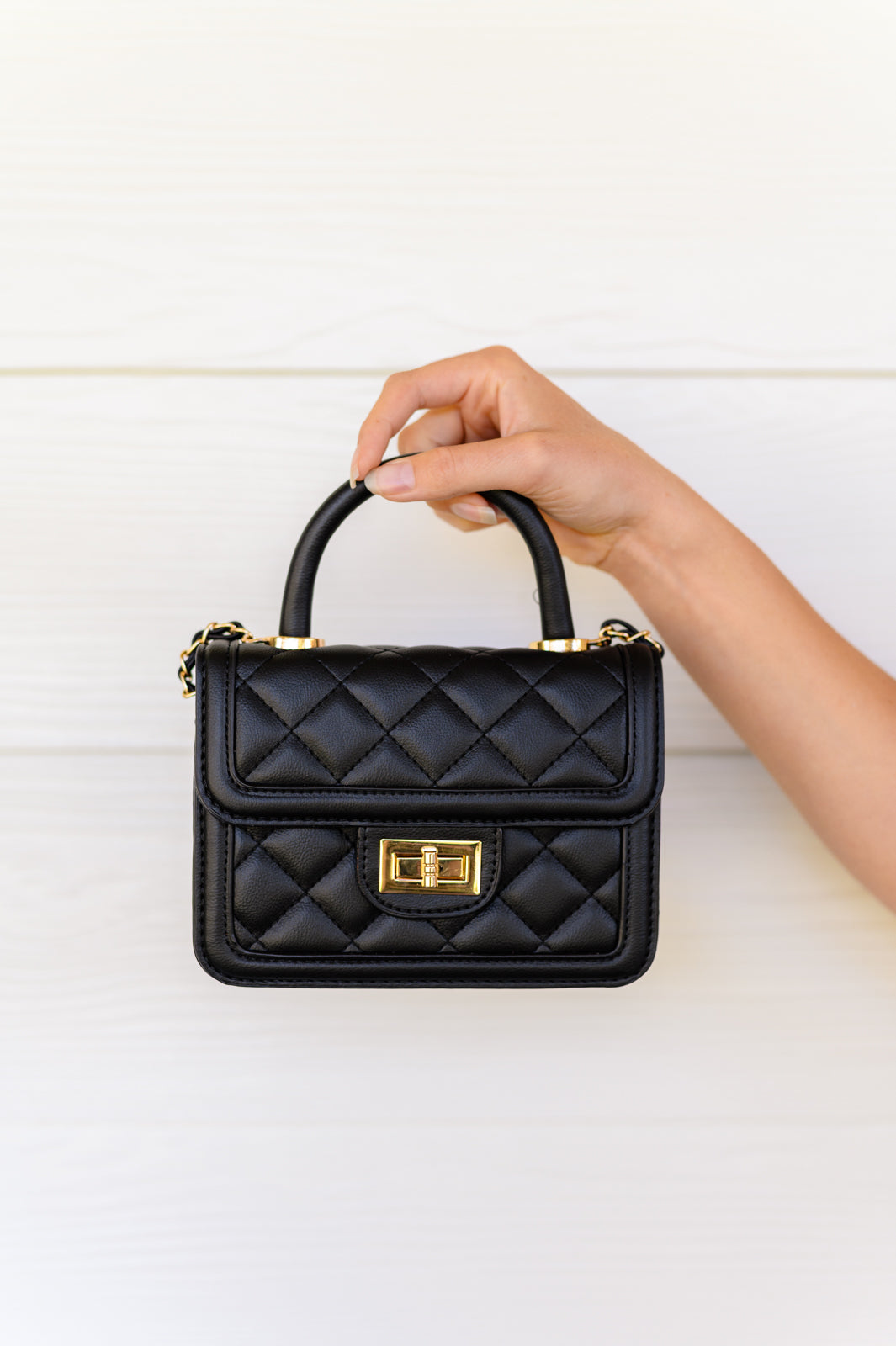 Quilted Bag in Black