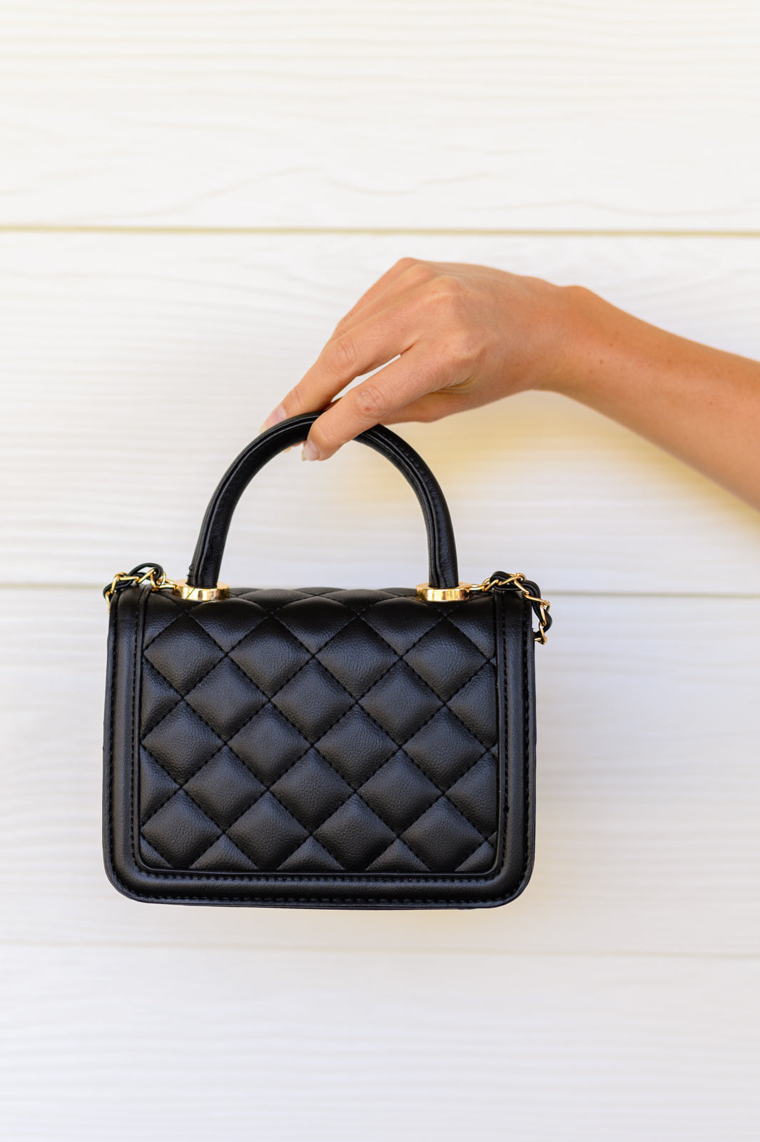 Quilted Bag in Black