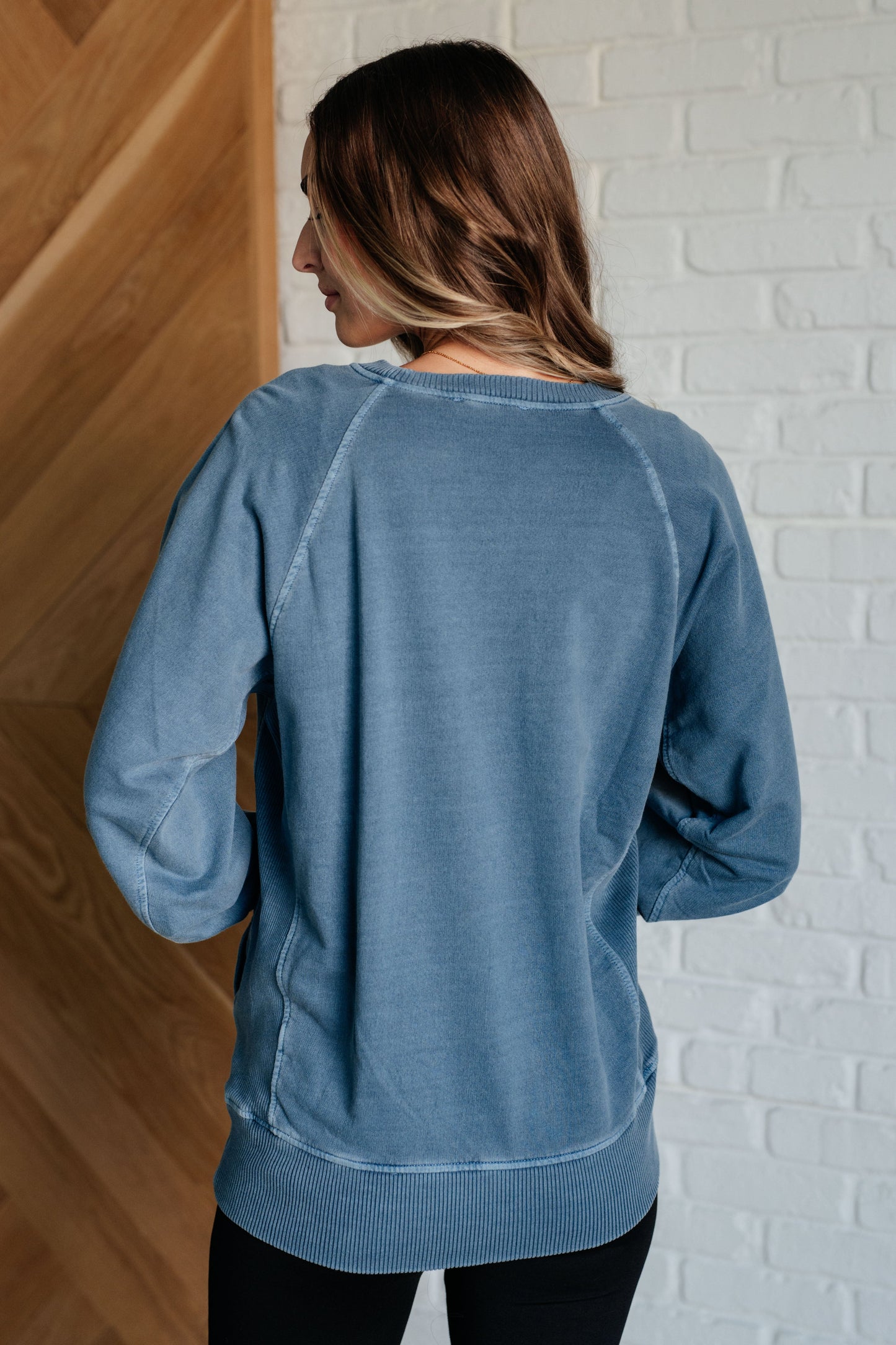 Hands Down Favorite Sweatshirt in Dusty Blue