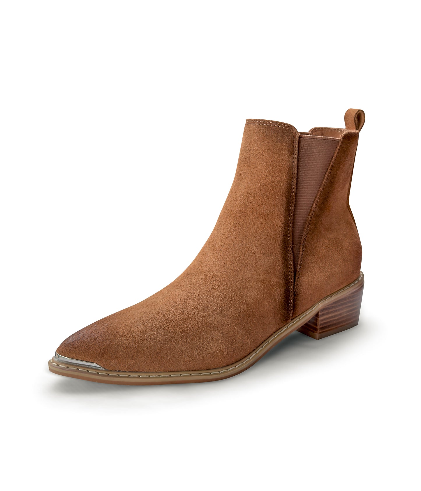 Wylie Suede Ankle Boot in Tan