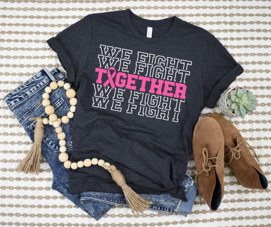 PREORDER: We Fight Together Tee In Dark Gray Heather
