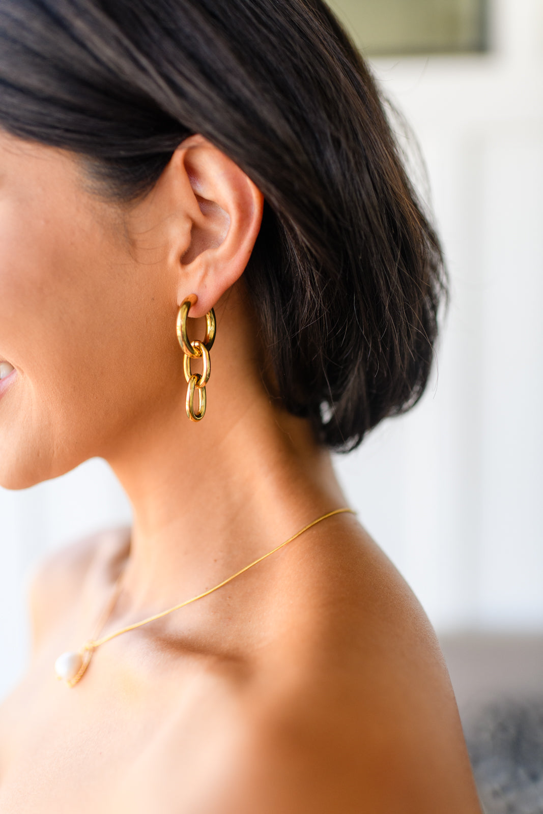 Chain Letter Earrings