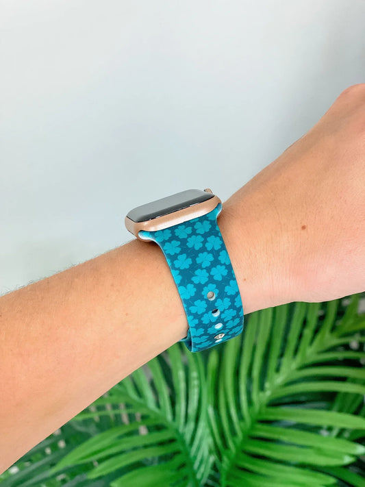 PREORDER: Clover Printed Silicone Smart Watch Band