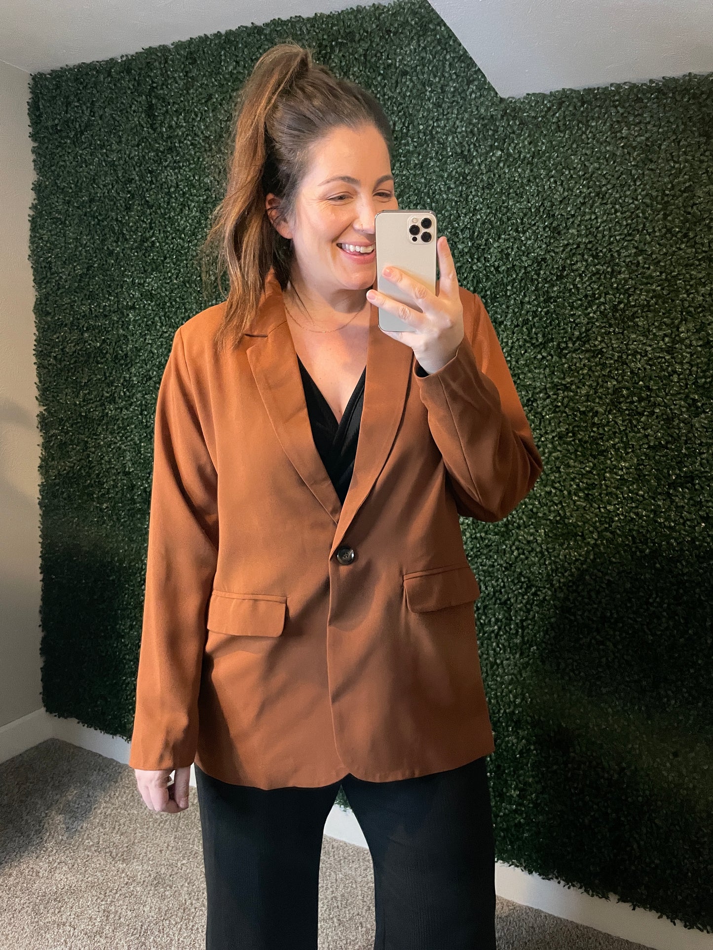 What I Want Classic Blazer In Toffee