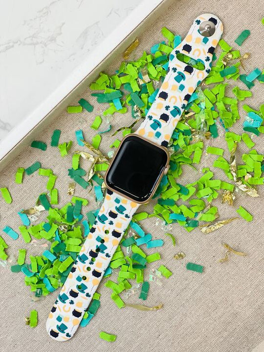 PREORDER: St. Patrick's Scene Printed Silicone Smart Watch Band