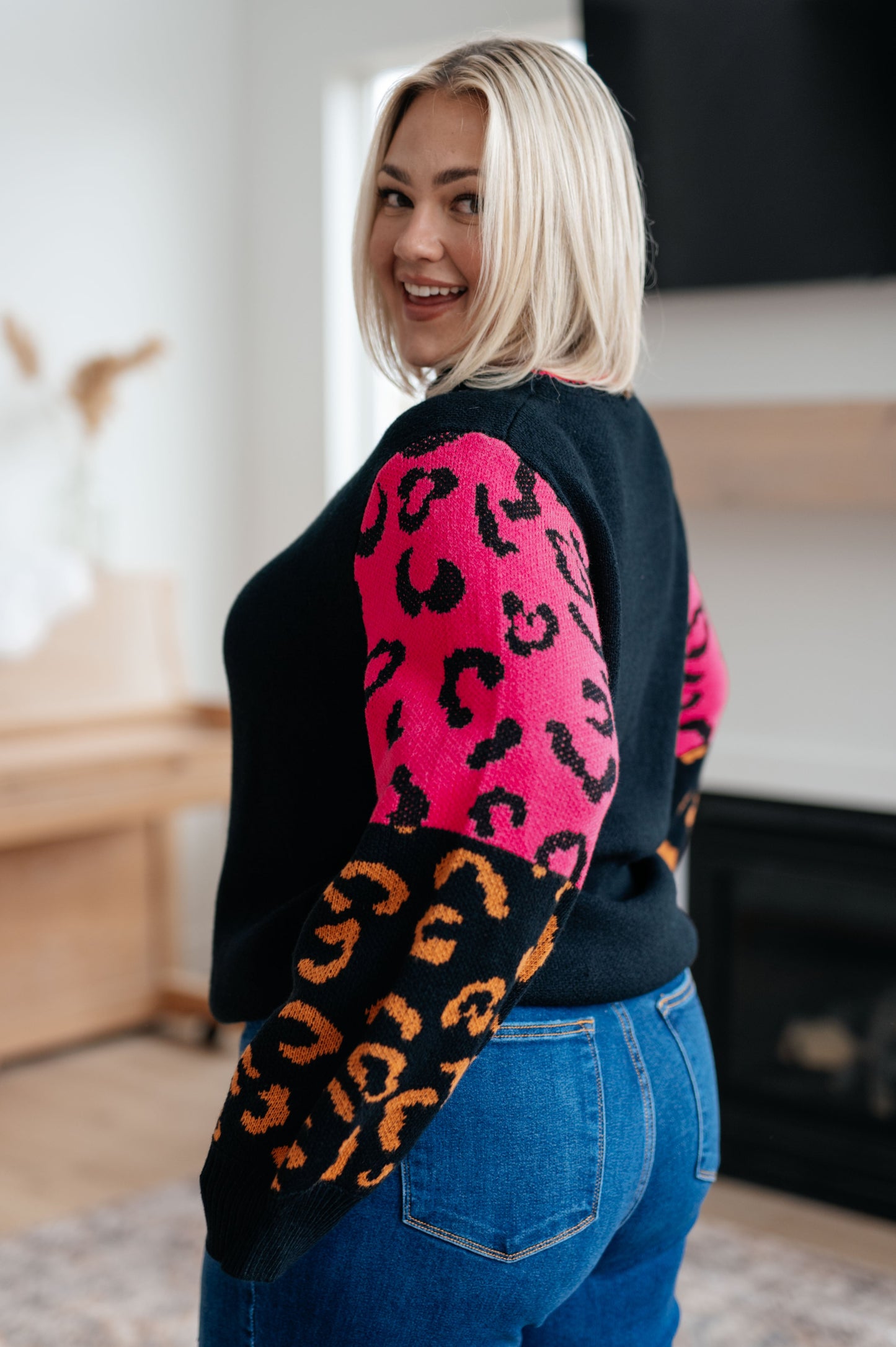 Wild About You Animal Print Sweater